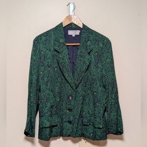 Vintage MICHII MOON for Sanyo Silk Blazer – Size 6 – Made in Korea